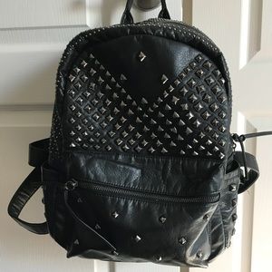 Collection 18 black studded backpack